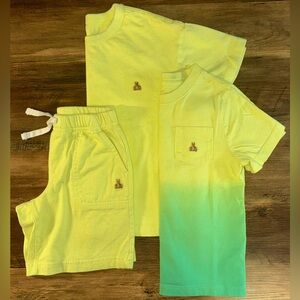 GAP Kids Yellow & Green Neon 3 Piece Matching Set